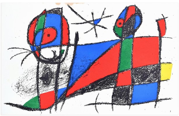 After Joan Miró, Composition VI, Lithograph, 1974-ZCI-1760374