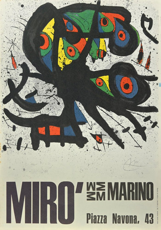 After Joan Miró, Exhibition Poster, Photo-Offset, 1971