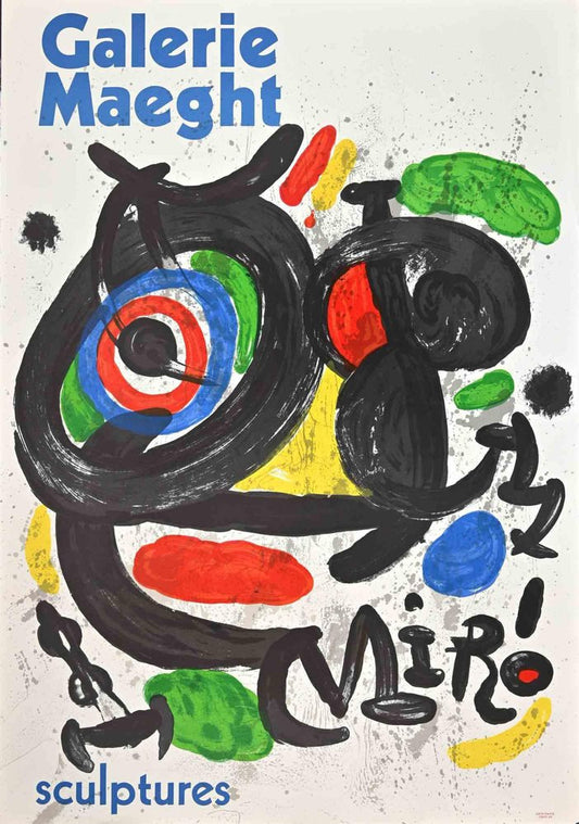 After Joan Miró, Galerie Maeght Exhibition Poster, 1978, Offset Lithograph