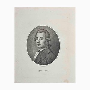 After John Hall, Portrait of Malvieu, Original Etching, 1810-ZCI-1379313