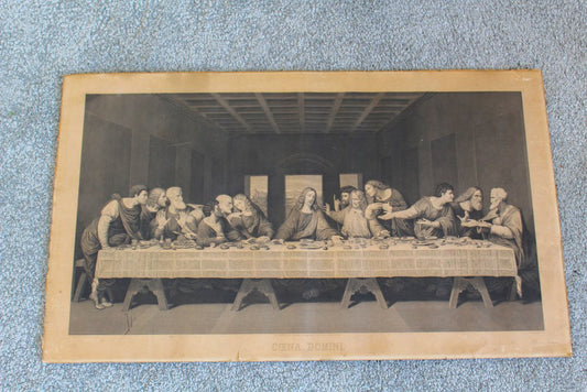 After Leonardo Da Vinci, the Last Supper, Italy, 1800s, Print