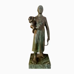 After Libero Andreotti, Figure, 20th Century, Bronze on Marble Base-FOI-1741464