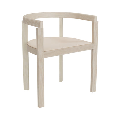 Fritz Hansen After MA100CU Seat Cushion in Natural Leather on After MA100 Chair