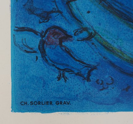 After Marc Chagall, La lutte de Jacob et de l’ange, Lithograph-KHH-1282238