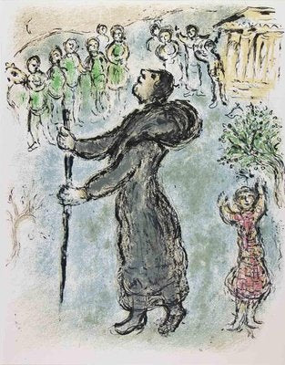 After Marc Chagall, Odysseus Disguised as a Beggar, 1963, Lithograph-ZCI-1403447