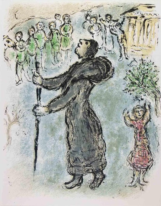 After Marc Chagall, Odysseus Disguised as a Beggar, 1963, Lithograph