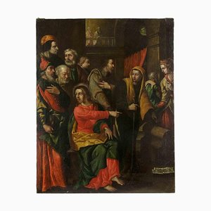 After Marten de Vos, The Poor Widow's Offer, Oil Painting, 17th Century-ZCI-1409684