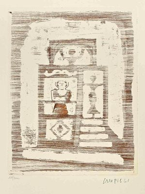 After Massimo Campigli, The House of Women, Original Etching, 1970s-ZCI-1405775