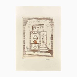 After Massimo Campigli, The House of Women, Original Etching, 1970s-ZCI-1405046