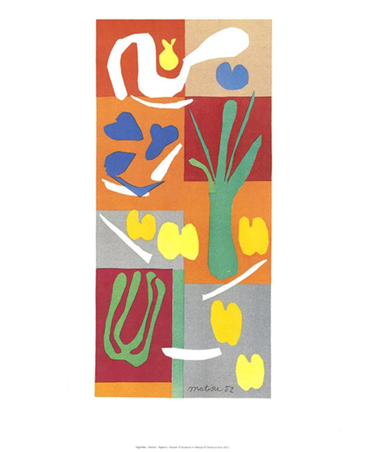 After Matisse, Vegetables, Print