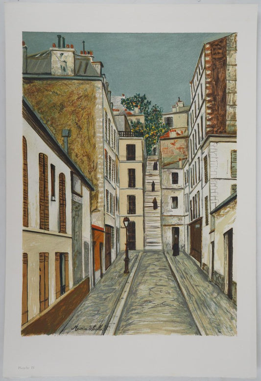 After Maurice Utrillo, Passage Cottin in Montmartre, Lithograph