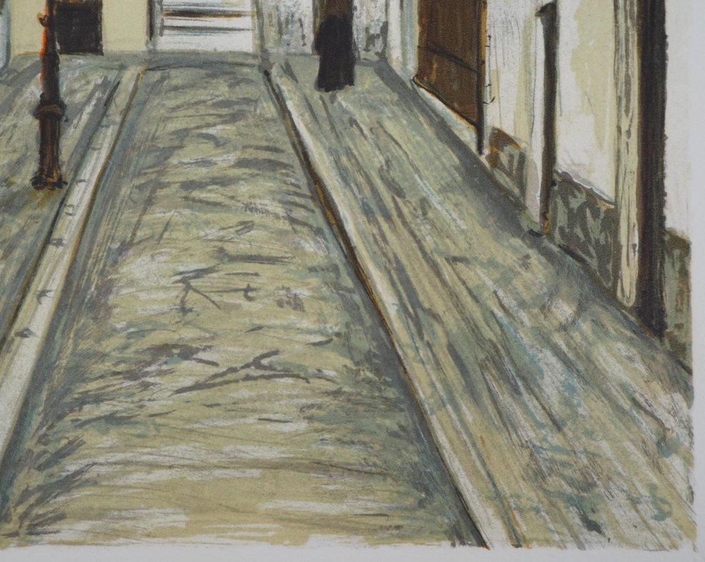 After Maurice Utrillo, Passage Cottin in Montmartre, Lithograph