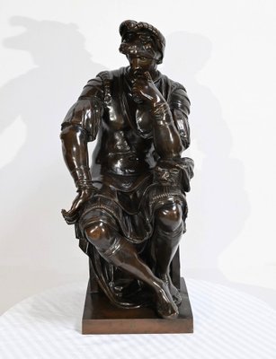 After Michelangelo, Lorenzo de Medici, 19th Century, Bronze-RVK-1724946