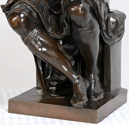 After Michelangelo, Lorenzo de Medici, 19th Century, Bronze-RVK-1724946