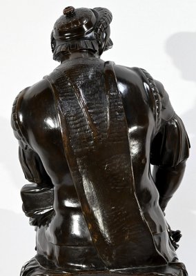 After Michelangelo, Lorenzo de Medici, 19th Century, Bronze-RVK-1724946