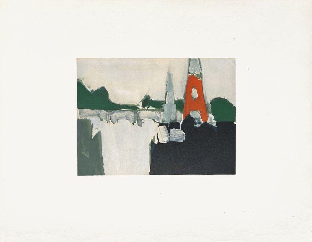 After Nicolas De Staël, La Tour Eiffel, 1974, Lithograph on Arches Paper