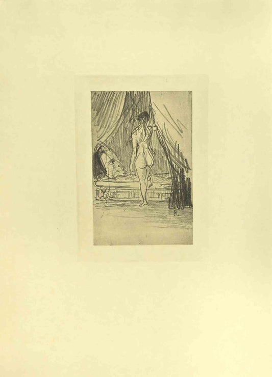 After Odilon Redon, Illustration from the Series Les Fleurs du Mal, 1923, Etching