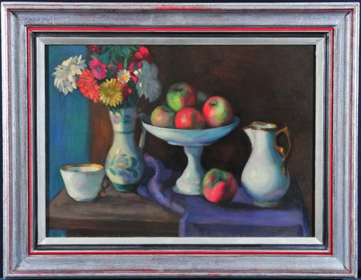 After Osip Emmanuilovich Braz, Still Life, 20th Century, Oil on Canvas-QOR-2029028