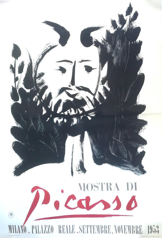 After Pablo Picasso, Faun: Milan Exhibition Poster, 1953, Offset Print