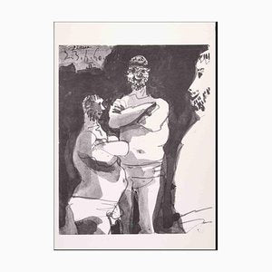 After Pablo Picasso, Les Lutteurs, Photolithograph, 1960s-ZCI-1324384