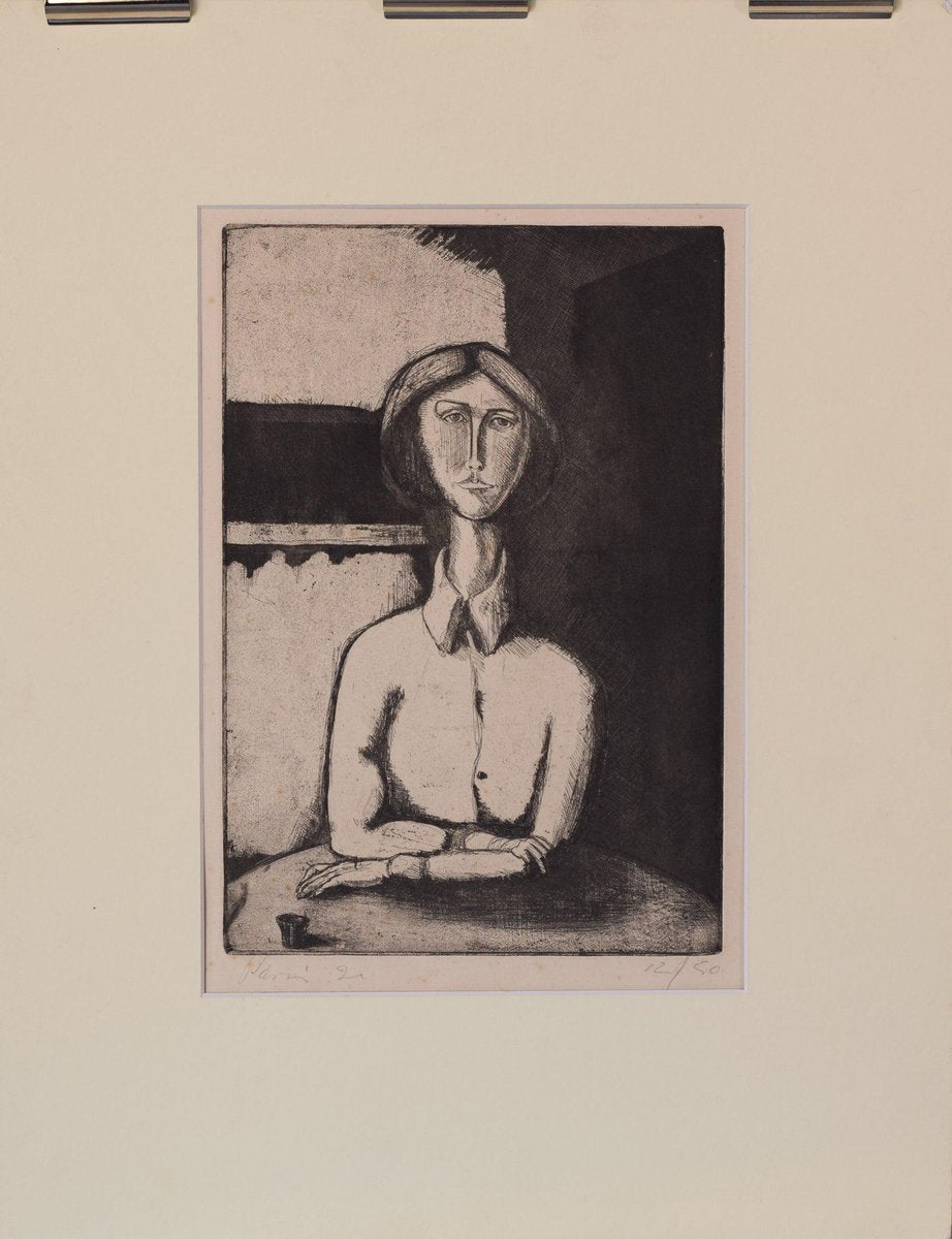 After Pablo Picasso, Portrait of a Lady, 1920s, Etching