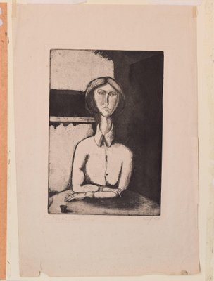 After Pablo Picasso, Portrait of a Lady, 1920s, Etching-AOI-1312785