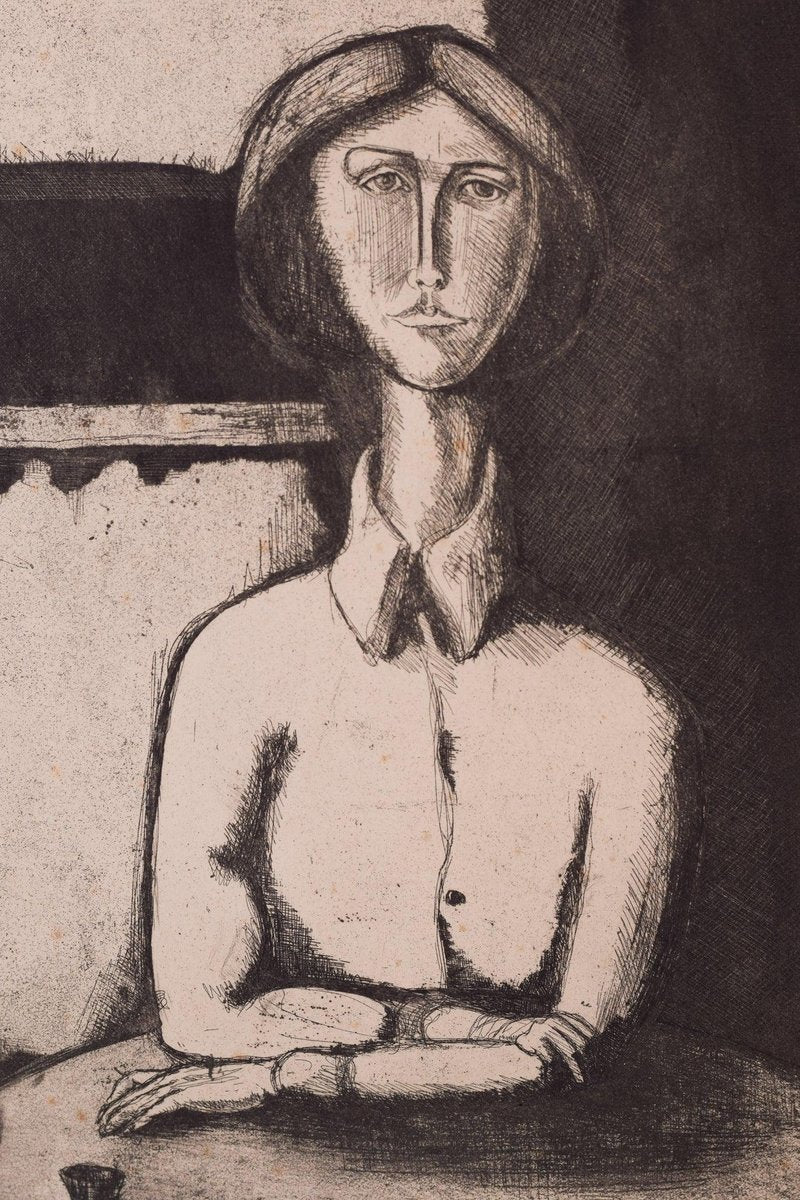 After Pablo Picasso, Portrait of a Lady, 1920s, Etching