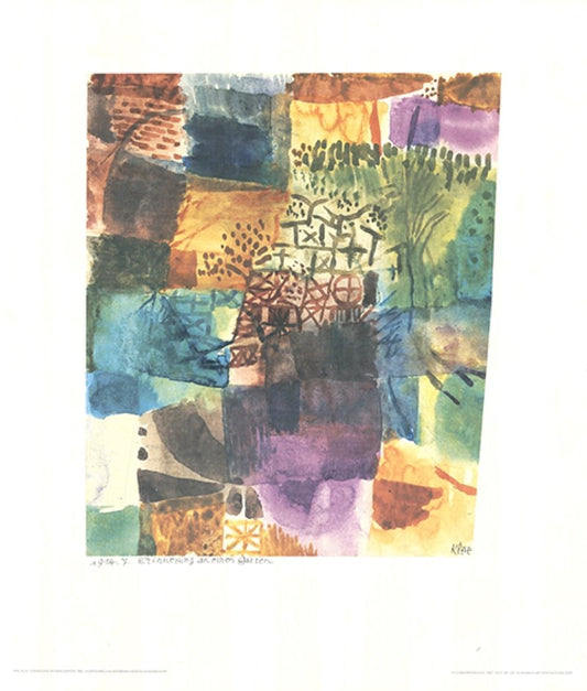 After Paul Klee, Memory of a Garden, Print