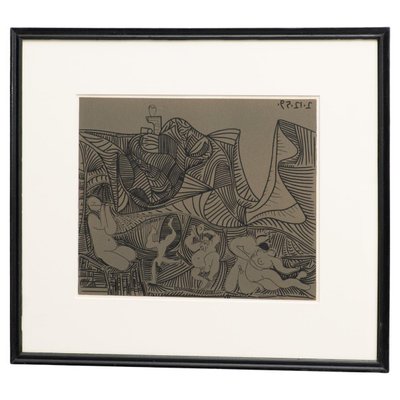 After Picasso, Bacchanale Au Hibou, 1959, Lithograph-WM-1190581