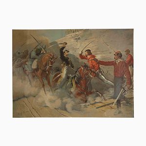 After Quinto Cenni, Garibaldinian Soldiers, Lithograph, 19th Century-ZCI-1762017