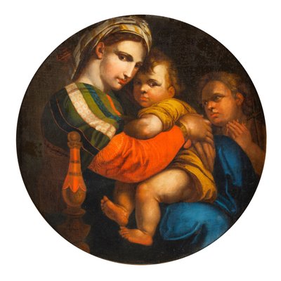 After Raffaello Santi, Madonna Della Sedia, 19th Century, Framed-ABO-1440488