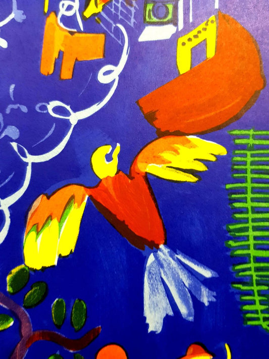 After Raoul Dufy - Birds - Lithograph 1965