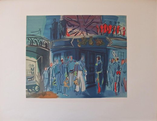 After Raoul Dufy, Reception of an Admiral, 1930s, Lithograph-KHH-1321592