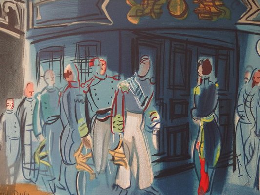 After Raoul Dufy, Reception of an Admiral, 1930s, Lithograph-KHH-1321592