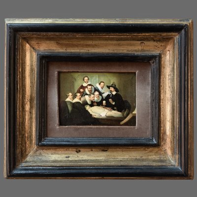 After Rembrandt, Figurative Scenes, 1890s, Oil Paintings, Framed, Set of 2-MAX-1769596