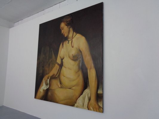 After Rembrandt, Fred Neumann, Bathsheba, Hamburg, 1990s, Oil on Canvas-RDW-1177307