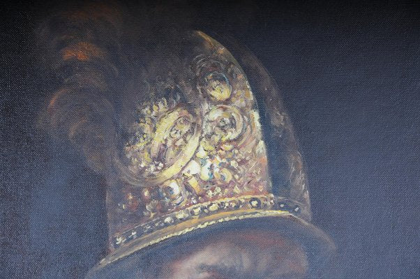 After Rembrandt van Rijn, The Man in the Gold Helmet, Oil Painting, Framed-FLW-1402032