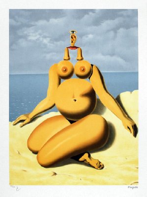 After René Magritte, The White Race, Lithograph-KHH-1316170