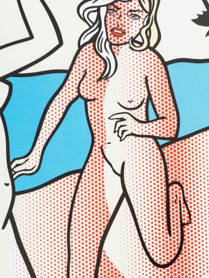 After Roy Lichtenstein, Nudes with Beach Ball, Color Print on Thick Paper-GPP-1248840