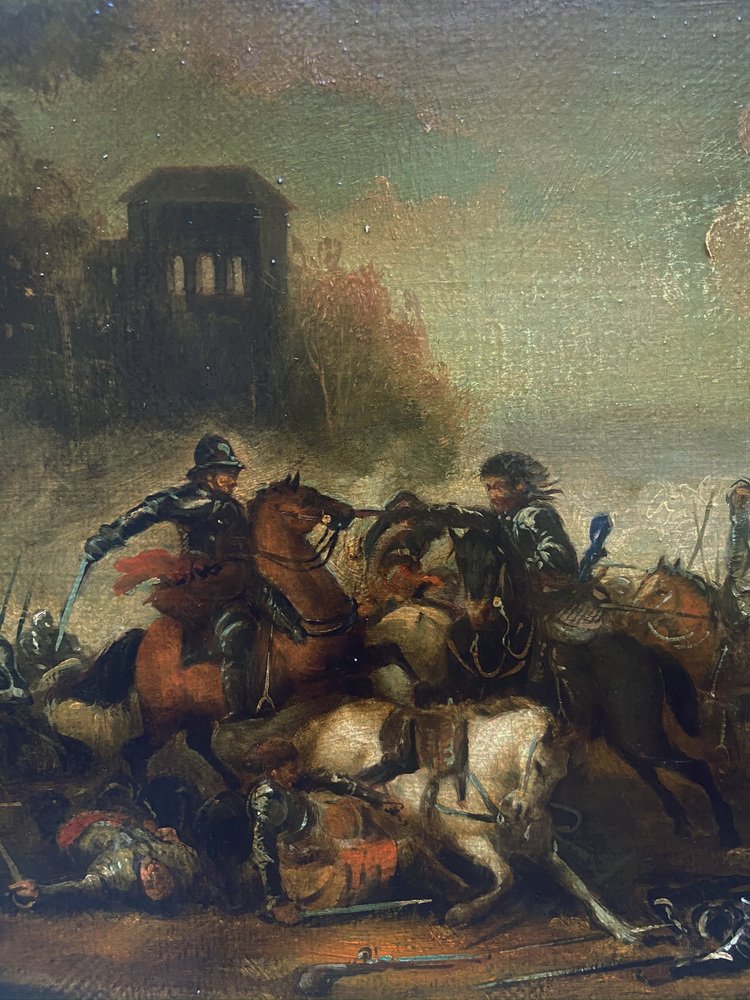 After Salvator Rosa, Cavalry Battle, 2006, Oil on Canvas