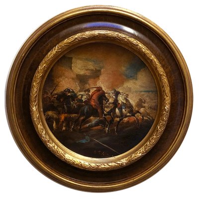 After Salvator Rosa, Cavalry Battle, 2006, Oil on Canvas, Framed-YUW-1309768