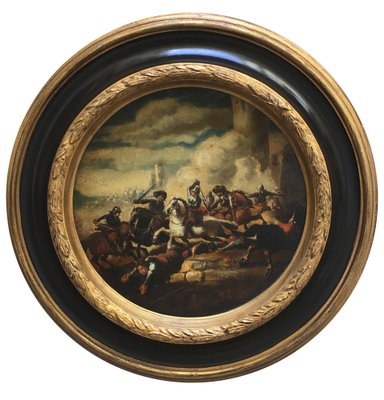 After Salvator Rosa, Cavalry Battle, 2006, Oil on Canvas, Framed-YUW-1309762