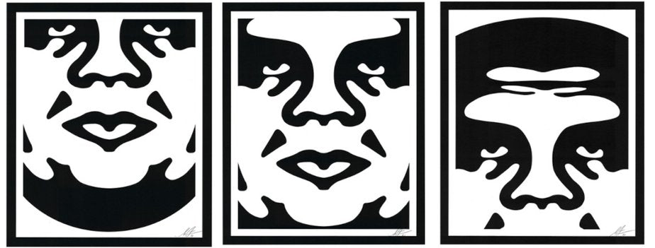 After Shepard Fairey, Obey Cream, 2021, Print Triptych, Set of 3-QAI-1383869