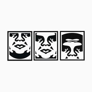 After Shepard Fairey, Obey Cream, 2021, Print Triptych, Set of 3-QAI-1383869