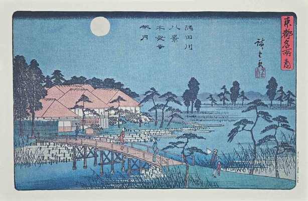 After Utagawa Hiroshige, Eight Scenic Spots along Sumida River, Lithograph, 19th Century-ZCI-1405020