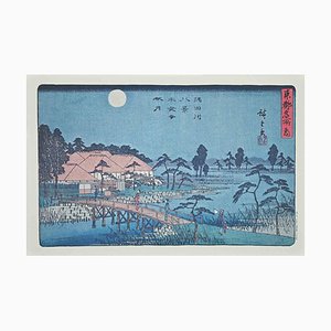 After Utagawa Hiroshige, Eight Scenic Spots along Sumida River, Lithograph, 19th Century-ZCI-1405020