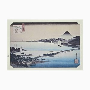 After Utagawa Hiroshige, Eight Scenic Spots in Oomi, 20th Century, Lithograph-ZCI-1759113