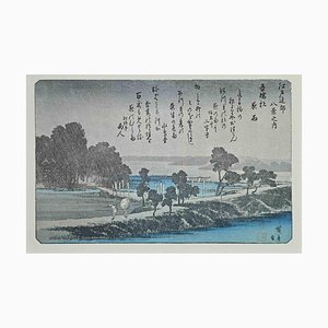 After Utagawa Hiroshige, Scenic Spots in Suburban, Lithograph, Mid 20th-Century-ZCI-1318147