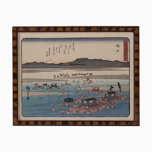 After Utagawa Hiroshige, Shimada, Woodcut Print, Late 19th Century-ZCI-1762044