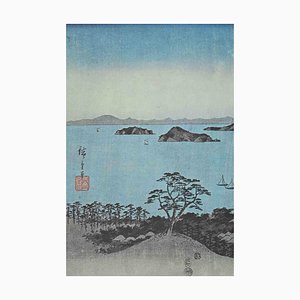 After Utagawa Hiroshige, Snow Scene along Kiso Route, Mid-20th Century, Lithograph-ZCI-1405708